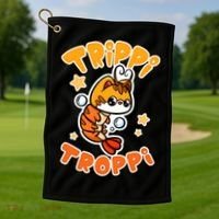 Brainrot Trippi Troppi Golf Towel thumb 1
