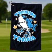 Brainrot Tralalero Tralala Golf Towel thumb 1