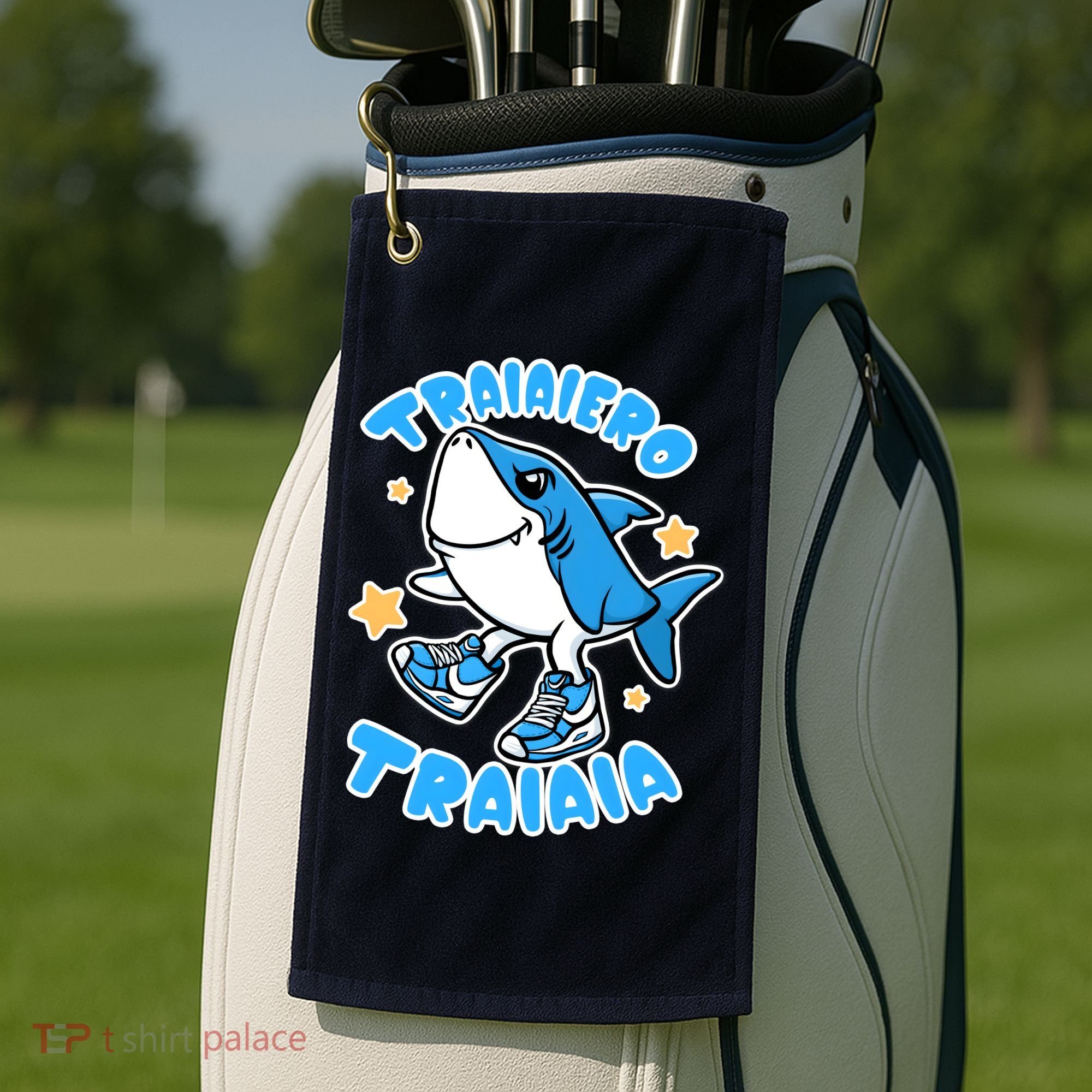 Brainrot Tralalero Tralala Golf Towel