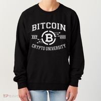 Bitcoin To The Moon Btc College Women's Sweatshirt thumb 0