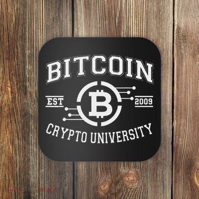 Bitcoin To The Moon Btc College Coaster