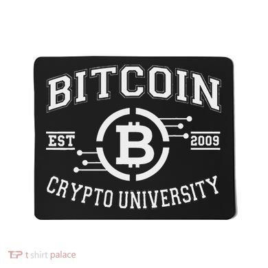 Bitcoin To The Moon Btc College Mousepad