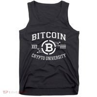 Bitcoin To The Moon Btc College Tank Top thumb 0