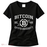 Bitcoin To The Moon Btc College Women's T-Shirt thumb 0