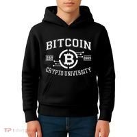 Bitcoin To The Moon Btc College Kids Hoodie thumb 4