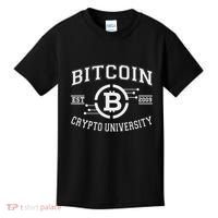 Bitcoin To The Moon Btc College Kids T-Shirt thumb 0