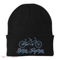 Better Together Tandem Bicycle Cyclist Bike Cycling Beanie thumb 0