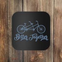 Better Together Tandem Bicycle Cyclist Bike Cycling Coaster thumb 0