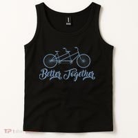 Better Together Tandem Bicycle Cyclist Bike Cycling Tank Top thumb 2