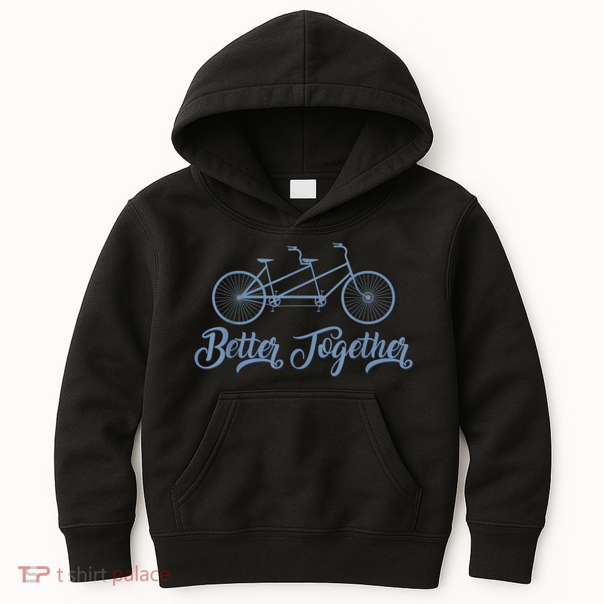 Better Together Tandem Bicycle Cyclist Bike Cycling Kids Hoodie