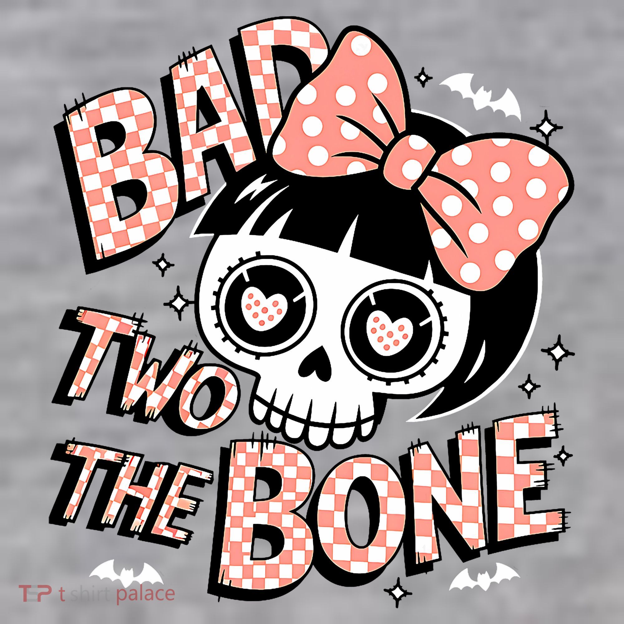 Bad Two The Bone Cute Skull Girl With Bow Halloween  Infant Fleece One Piece