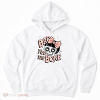 Bad Two The Bone Cute Skull Girl With Bow Halloween  Hoodie thumb 0