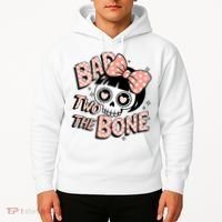 Bad Two The Bone Cute Skull Girl With Bow Halloween  Hoodie thumb 2
