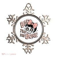 Bad Two The Bone Cute Skull Girl With Bow Halloween  Ornament thumb 0