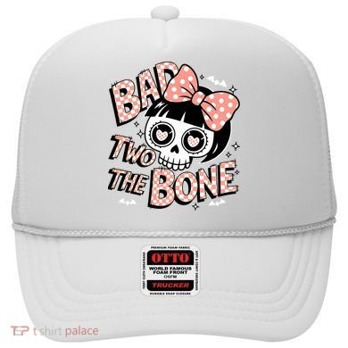 Bad Two The Bone Cute Skull Girl With Bow Halloween  Hat