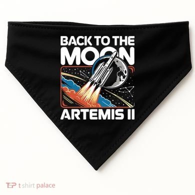Back To The Moon Artemis 2 USA-Made Doggie Bandana