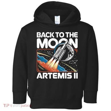 Back To The Moon Artemis 2 Toddler Hoodie