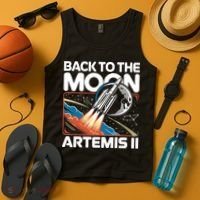Back To The Moon Artemis 2 Tank Top thumb 4
