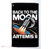 Back To The Moon Artemis 2 Golf Towel thumb 0
