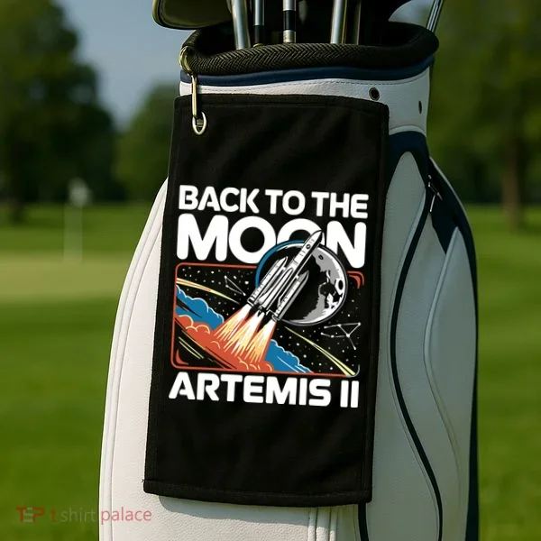 Back To The Moon Artemis 2 Golf Towel