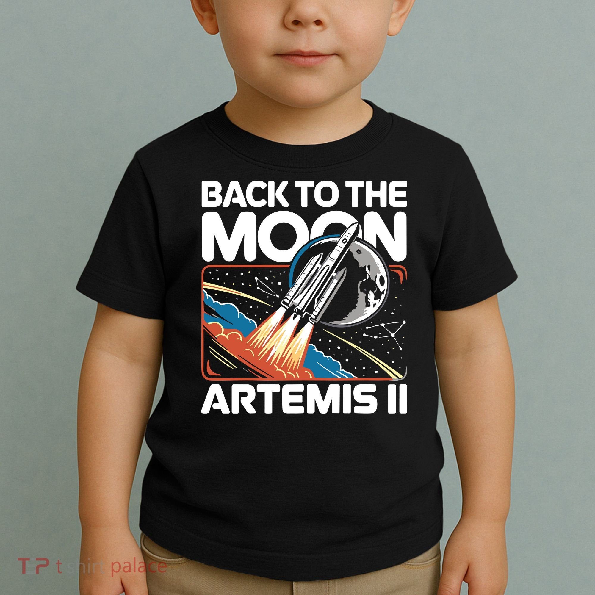 Back To The Moon Artemis 2 Toddler T-Shirt