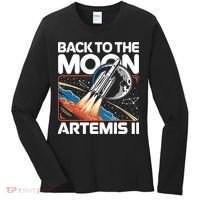 Back To The Moon Artemis 2 Women's Long Sleeve Shirt thumb 0