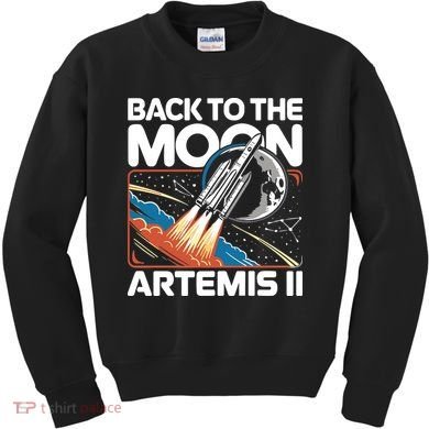 Back To The Moon Artemis 2 Kids Sweatshirt