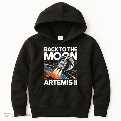 Back To The Moon Artemis 2 Kids Hoodie
