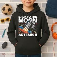 Back To The Moon Artemis 2 Kids Hoodie thumb 2