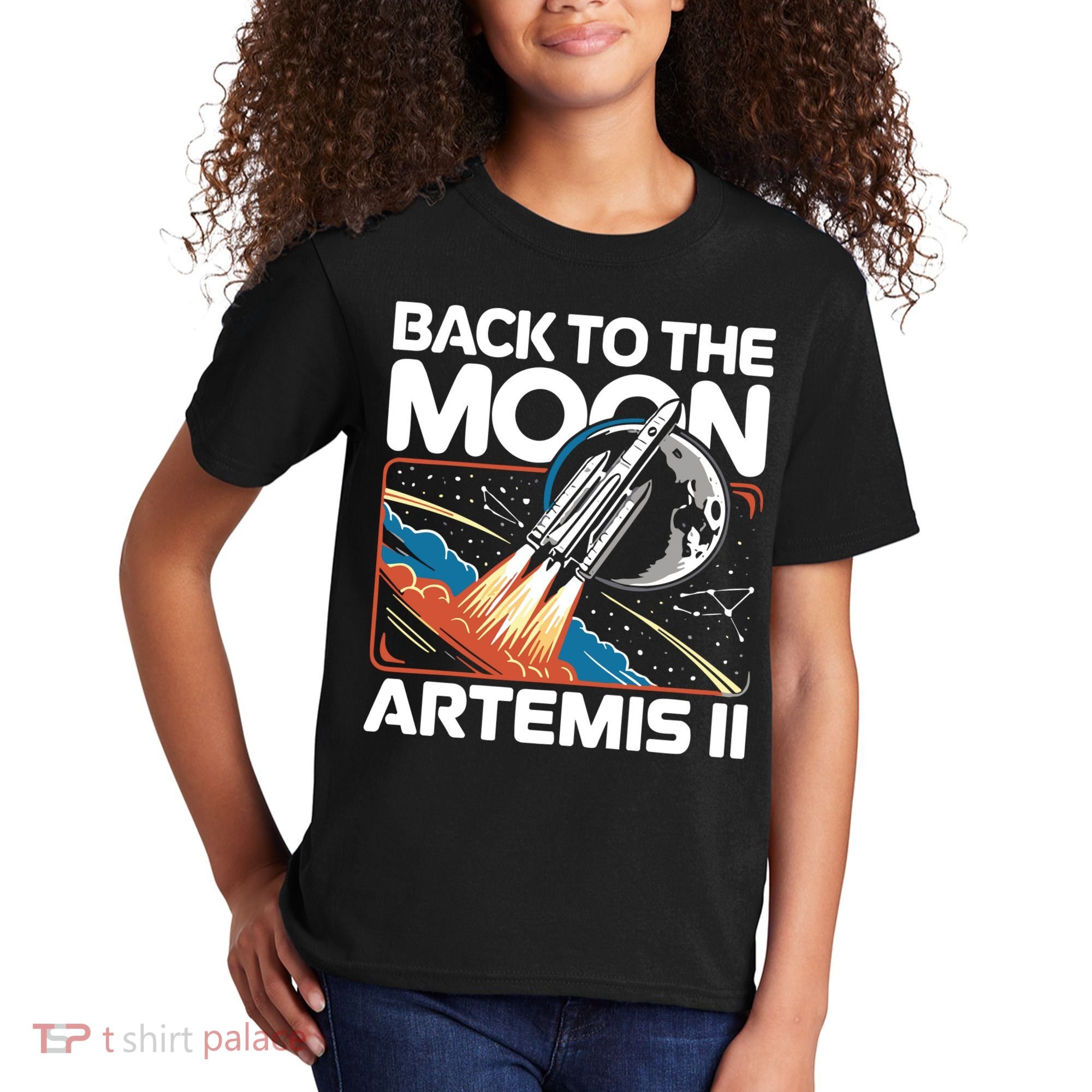 Back To The Moon Artemis 2 Kids T-Shirt