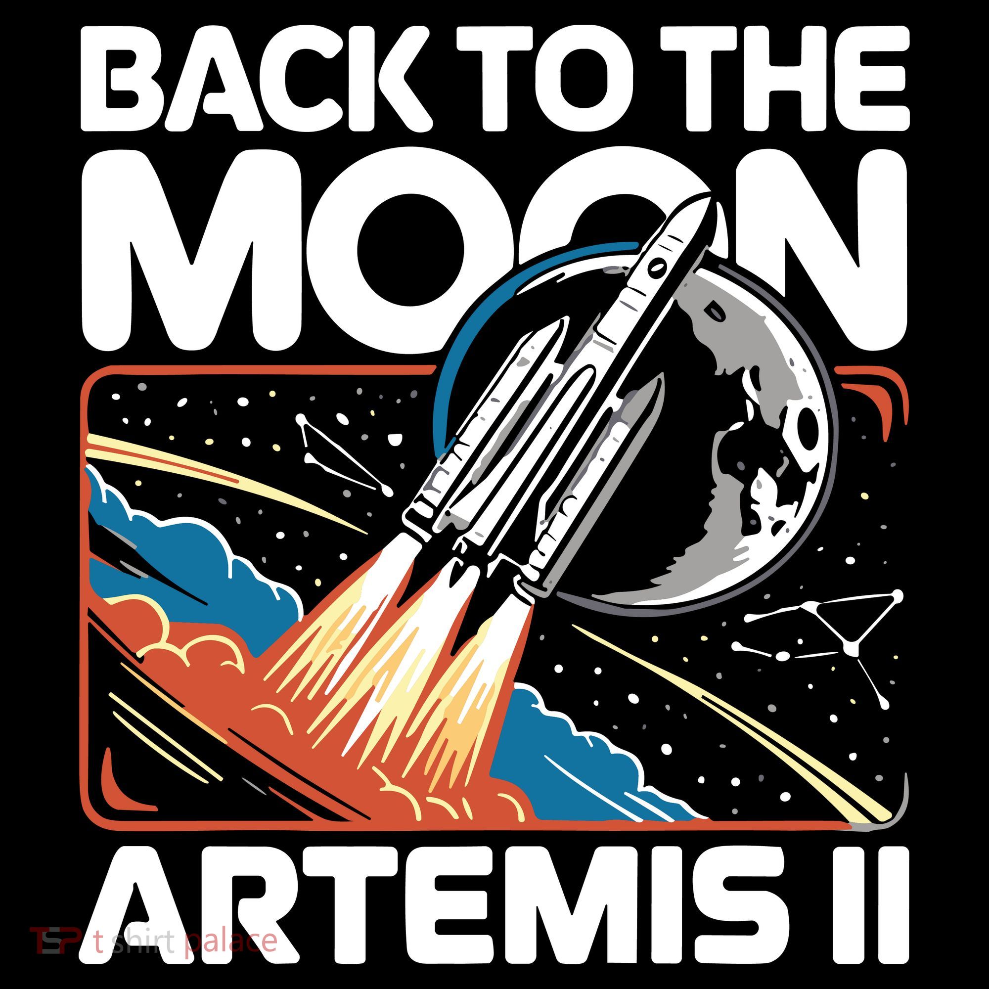 Back To The Moon Artemis 2 Kids T-Shirt