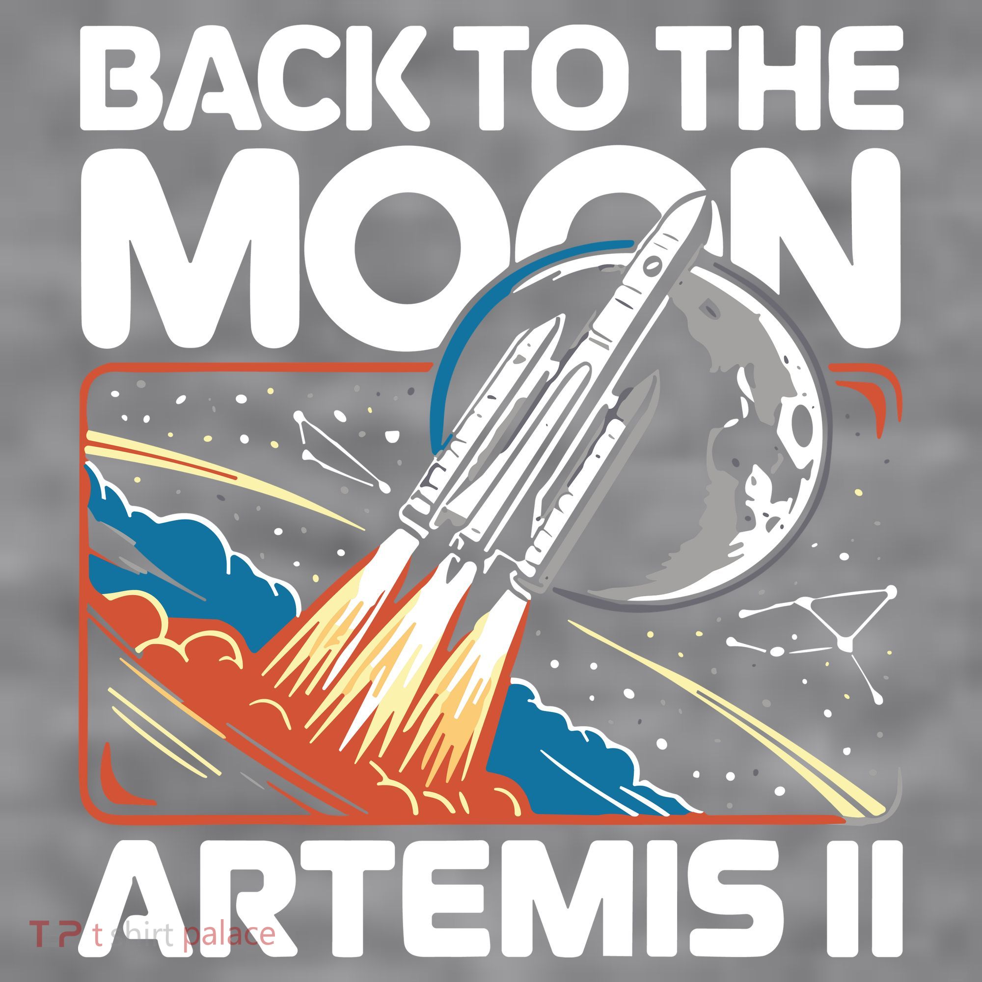 Back To The Moon Artemis 2 Women's Racerback Cropped Tank