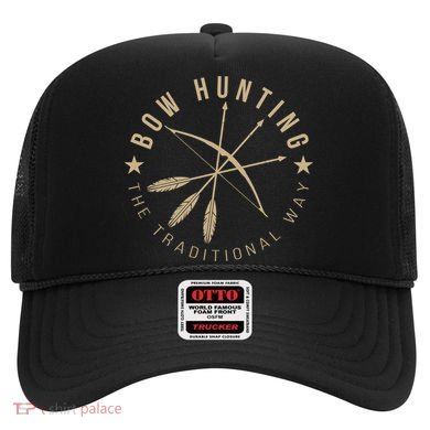Bowhunting The Traditional Way Bow Arrows Archery Gift Hat