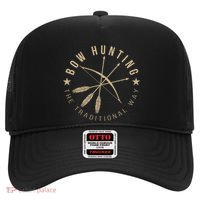 Bowhunting The Traditional Way Bow Arrows Archery Gift Hat thumb 0