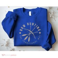 Bowhunting The Traditional Way Bow Arrows Archery Gift Sweatshirt thumb 2