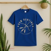 Bowhunting The Traditional Way Bow Arrows Archery Gift T-Shirt thumb 2