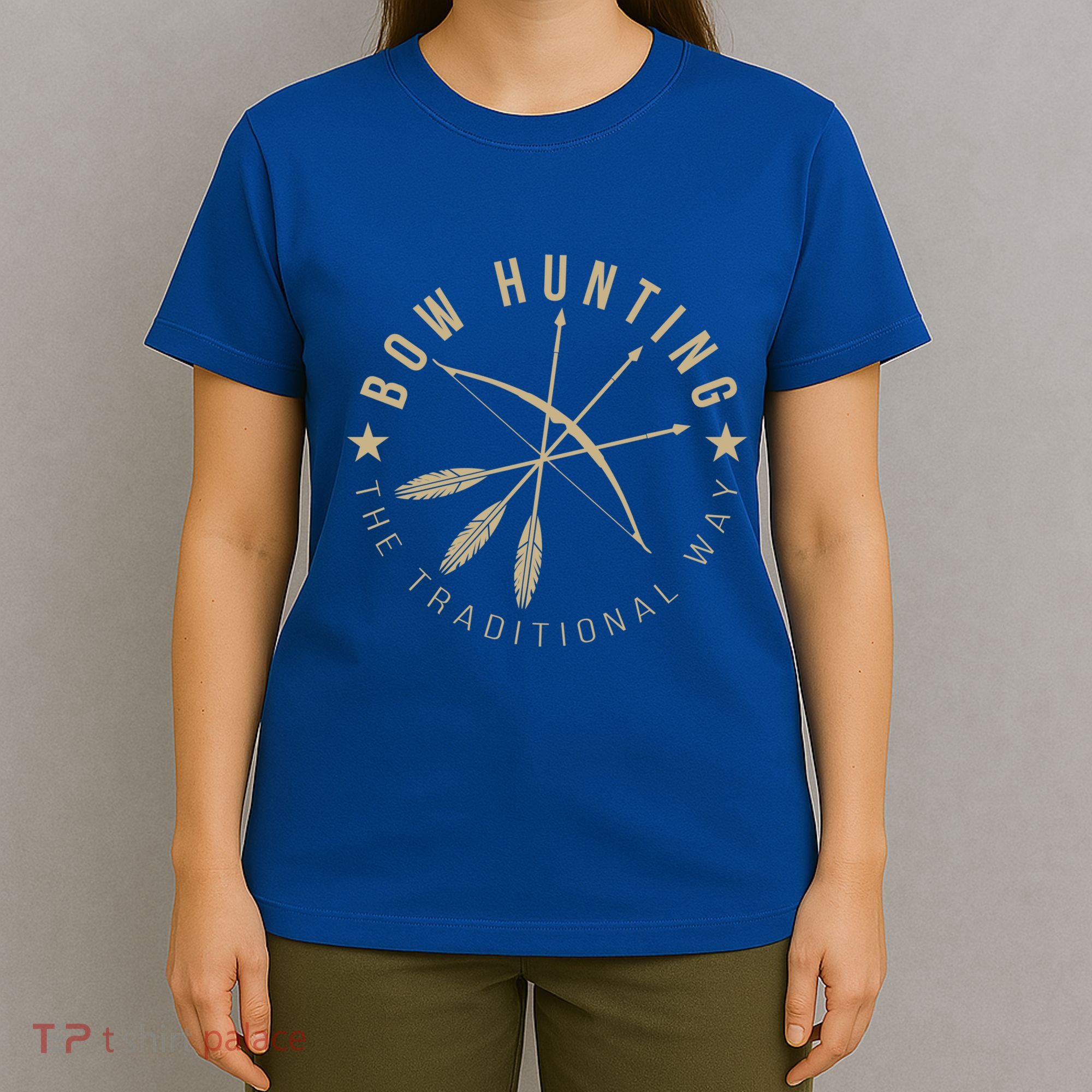 Bowhunting The Traditional Way Bow Arrows Archery Gift T-Shirt