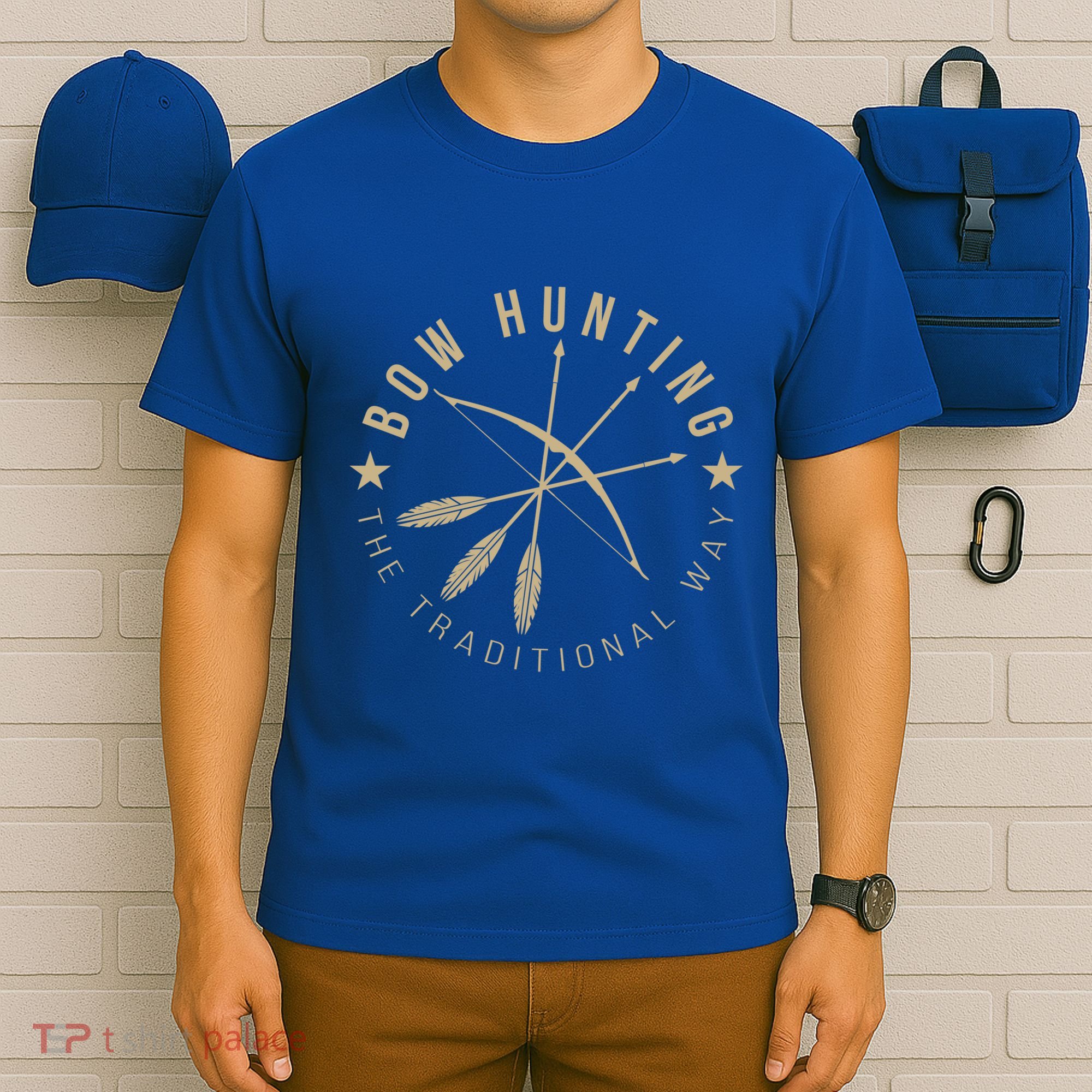 Bowhunting The Traditional Way Bow Arrows Archery Gift T-Shirt