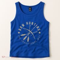 Bowhunting The Traditional Way Bow Arrows Archery Gift Tank Top thumb 2
