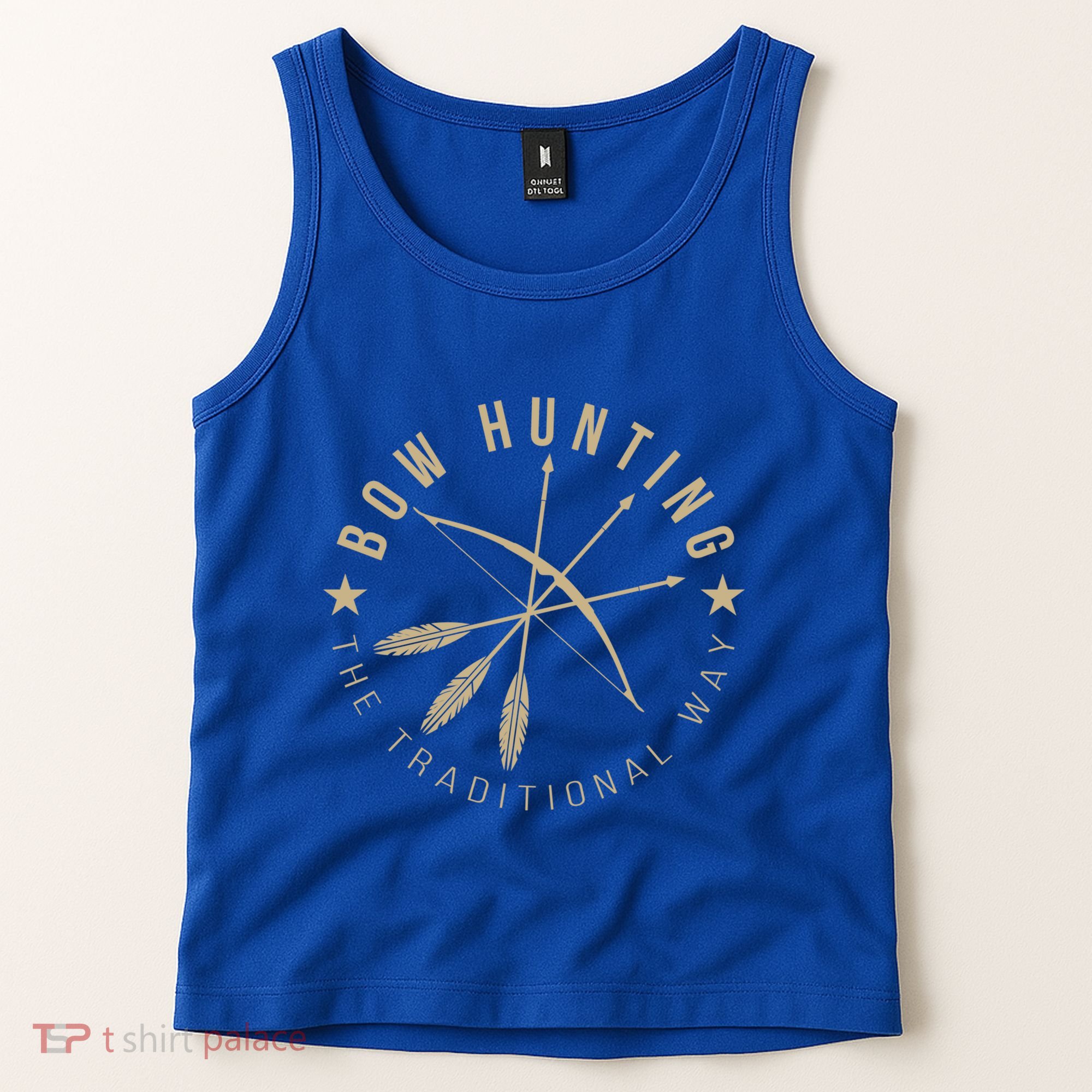 Bowhunting The Traditional Way Bow Arrows Archery Gift Tank Top