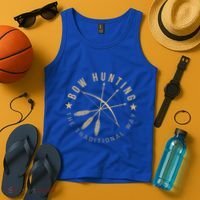 Bowhunting The Traditional Way Bow Arrows Archery Gift Tank Top thumb 4