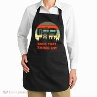Back That Thing Up Funny Camper Rv Meme Camping Van Boondock Funny Gift Apron thumb 2