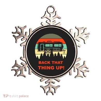 Back That Thing Up Funny Camper Rv Meme Camping Van Boondock Funny Gift Ornament