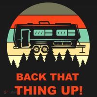 Back That Thing Up Funny Camper Rv Meme Camping Van Boondock Funny Gift Women's Tank Top thumb 5