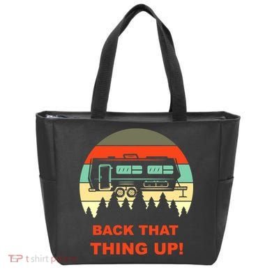 Back That Thing Up Funny Camper Rv Meme Camping Van Boondock Funny Gift Tote Bag