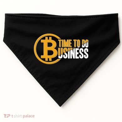 Bitcoin Time To Do Business USA-Made Doggie Bandana