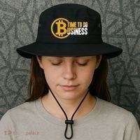 Bitcoin Time To Do Business Bucket Hat thumb 3