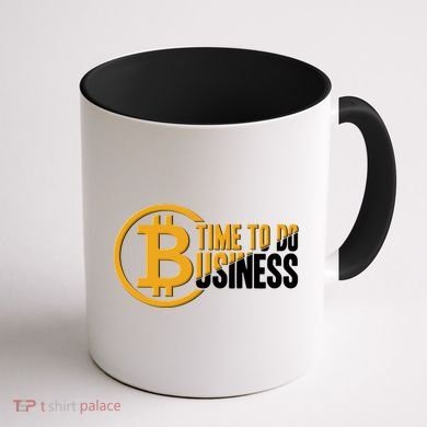 Bitcoin Time To Do Business Coffee Mug back