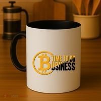 Bitcoin Time To Do Business Coffee Mug thumb 4