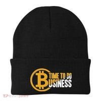 Bitcoin Time To Do Business Beanie thumb 0